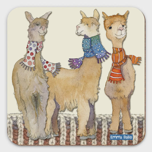 THREE ALPACAS - Single Coaster