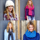 Knitting Pattern 7964 - Snood, Hat, & Scarves in Sirdar Gorgeous