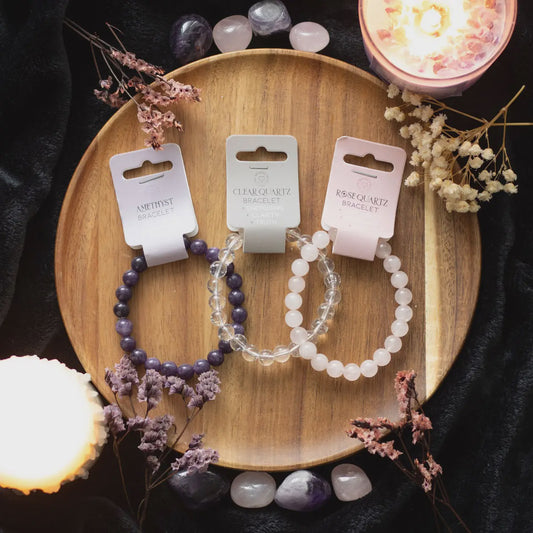 Healing Crystal Bracelets - 3 Colours Available
