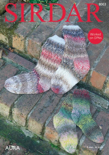 Knitting Pattern 8003 - Socks in Chunky