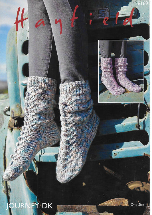 Knitting Pattern 8189 - Socks in Journey DK