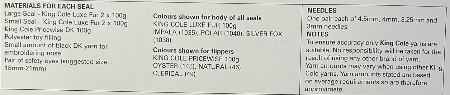 Knitting Pattern 9023 - Real Seal in Luxe Fur Aran & DK