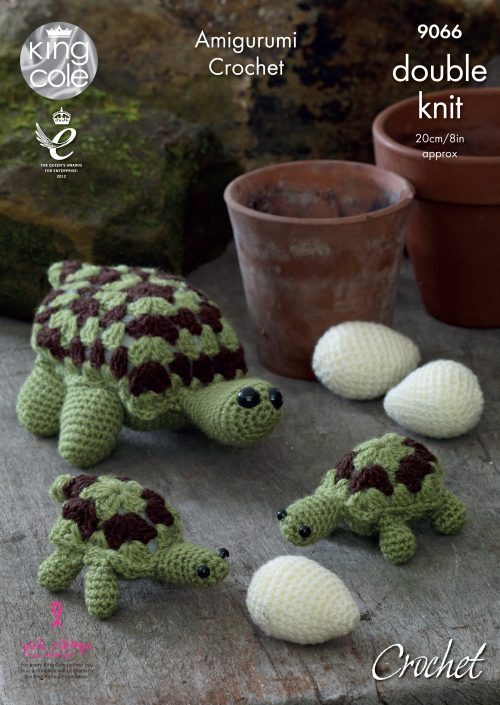 Crochet Pattern 9066 - Tortoise Family in DK