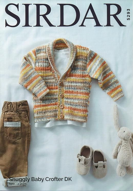Knitting Pattern 5293 - Cardigan in Baby Crofter DK