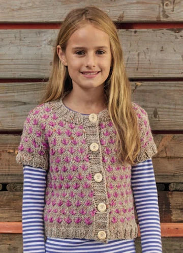 Knitting Pattern 2481 - Girls Cardigans in Chunky