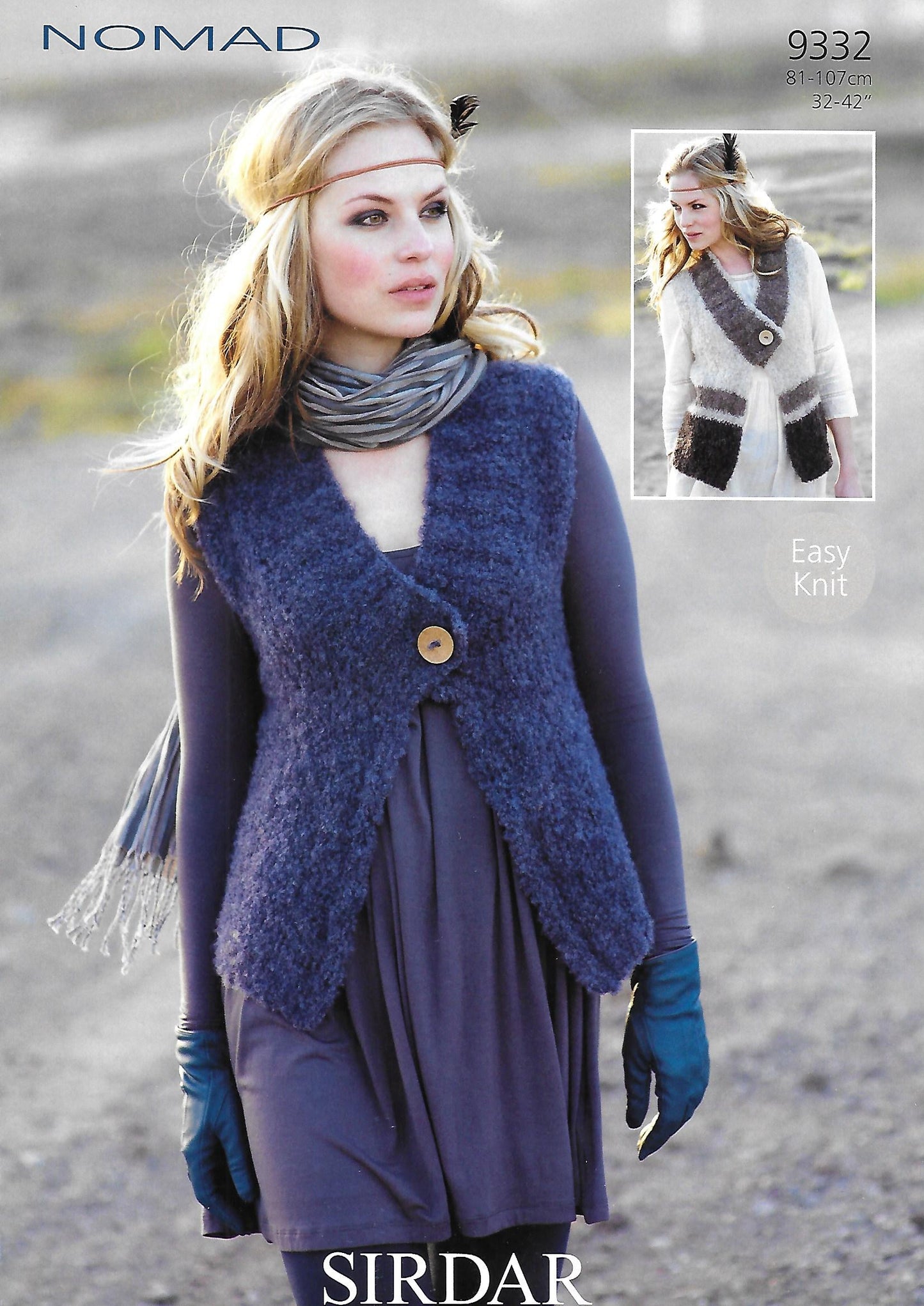Knitting Pattern 9332 - Waistcoats in Sirdar Nomad