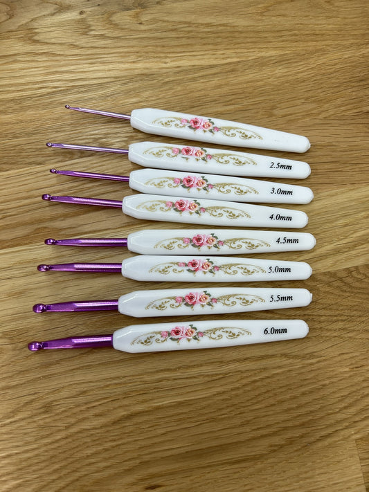 Floral Crochet Hook Set