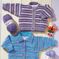 Knitting Pattern P965 - Cardigans with Collar or Round Neck in Peter Pan DK