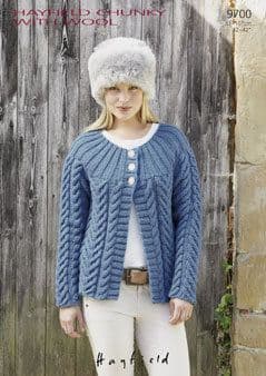 Knitting Pattern 9700 - Cardigan in Chunky