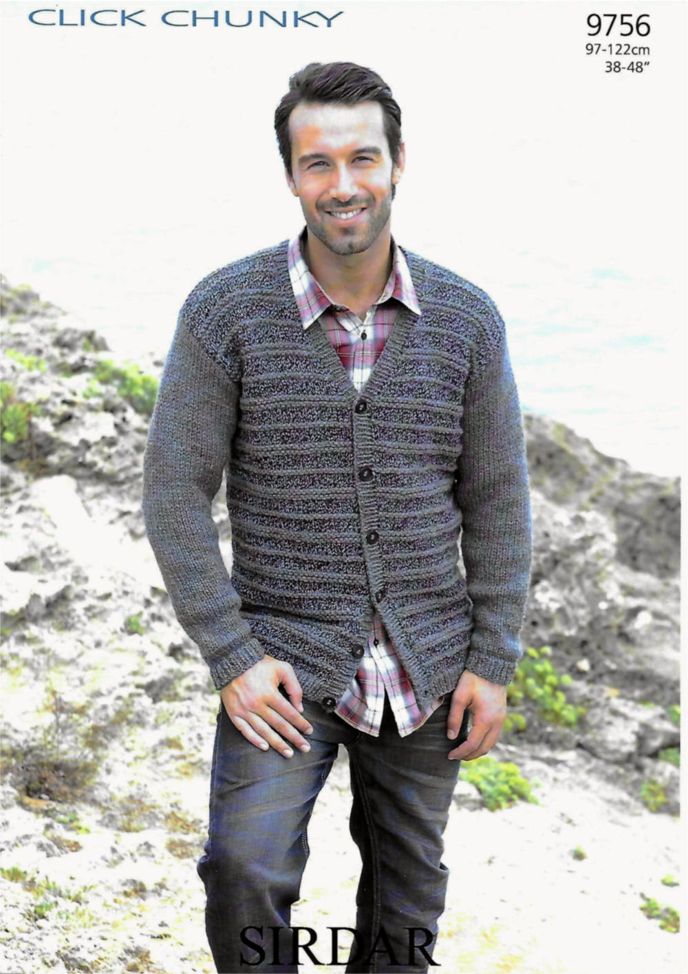Knitting Pattern 9756 - Cardigan in Click Chunky