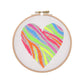 Counted Cross Stitch Kit - Beginners - Neon Heart