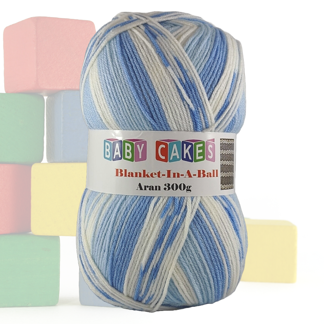 BABY CAKES - BLANKET IN A BALL 300g - More Colours Available