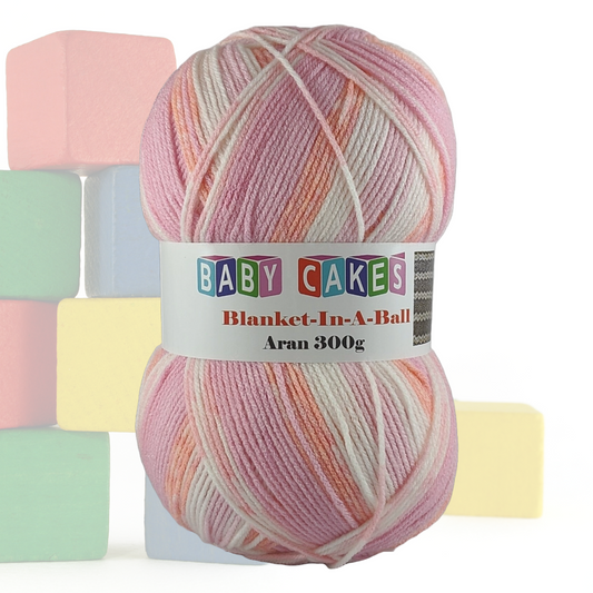 BABY CAKES - BLANKET IN A BALL 300g - More Colours Available