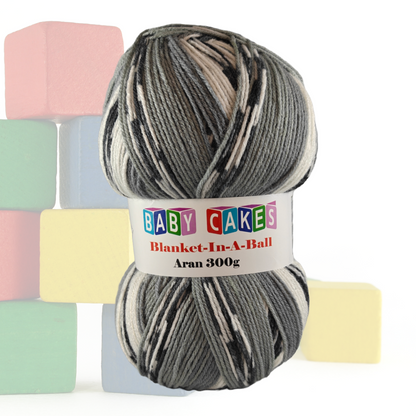 BEST SELLER - BABY CAKES - BLANKET IN A BALL 300g - More Colours Available