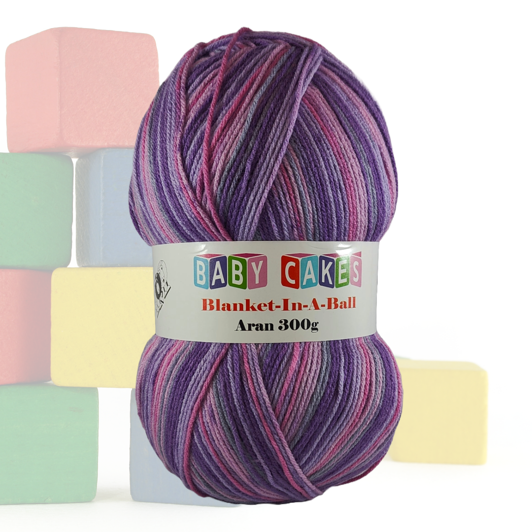 BABY CAKES - BLANKET IN A BALL 300g - More Colours Available