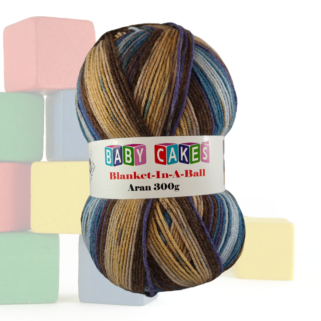 BABY CAKES - BLANKET IN A BALL 300g - More Colours Available