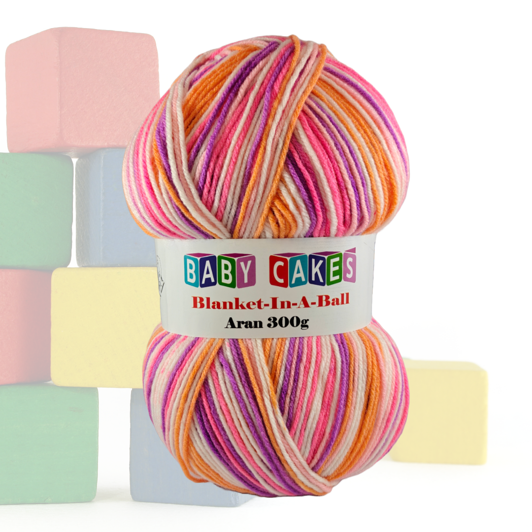 BABY CAKES - BLANKET IN A BALL 300g - More Colours Available