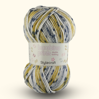 BAMBINO PRINTS DK - 100g - More colours available