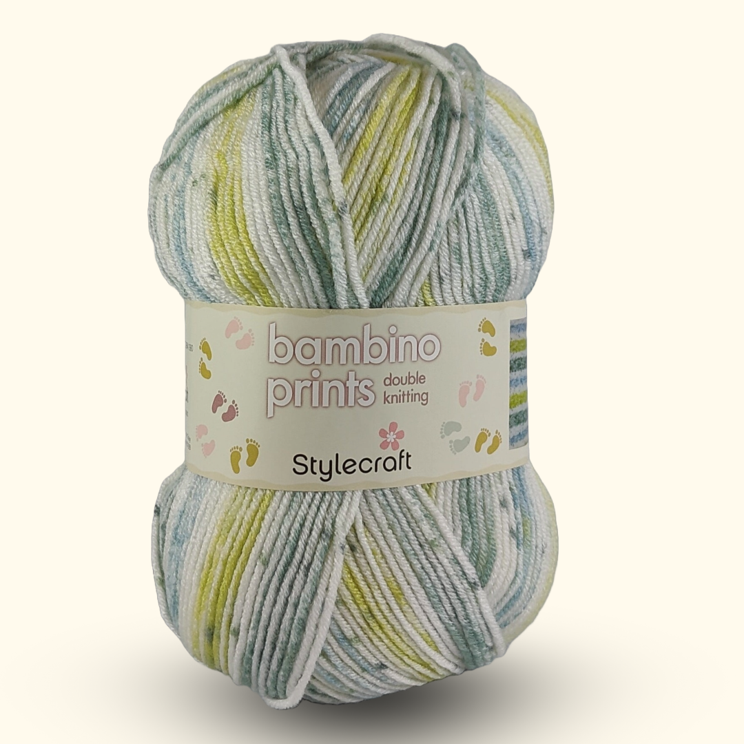 BAMBINO PRINTS DK - 100g - More colours available