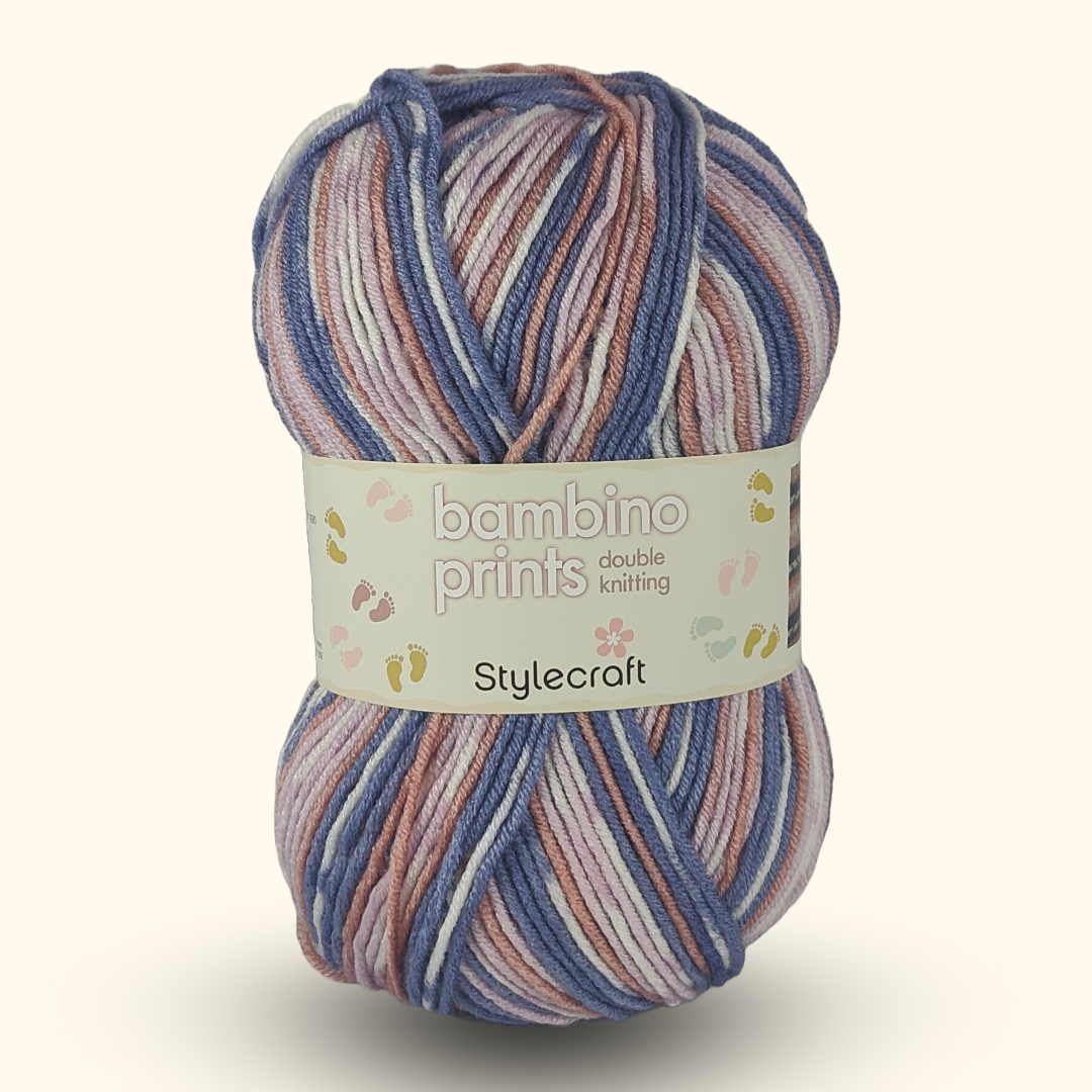 BAMBINO PRINTS DK - 100g - More colours available