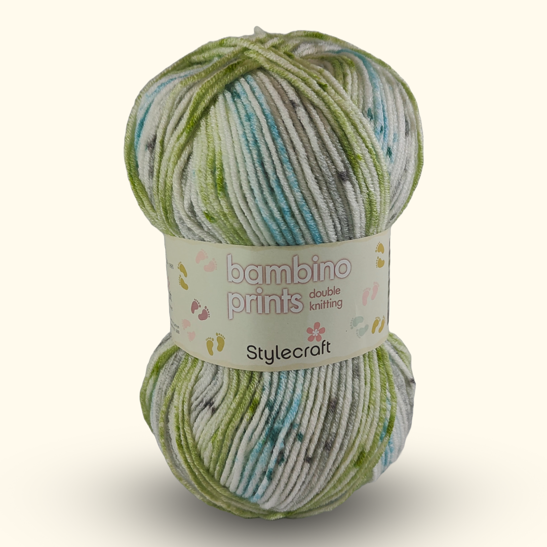 BAMBINO PRINTS DK - 100g - More colours available