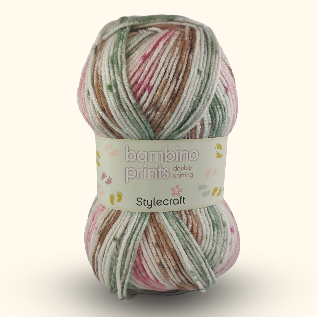 BAMBINO PRINTS DK - 100g - More colours available