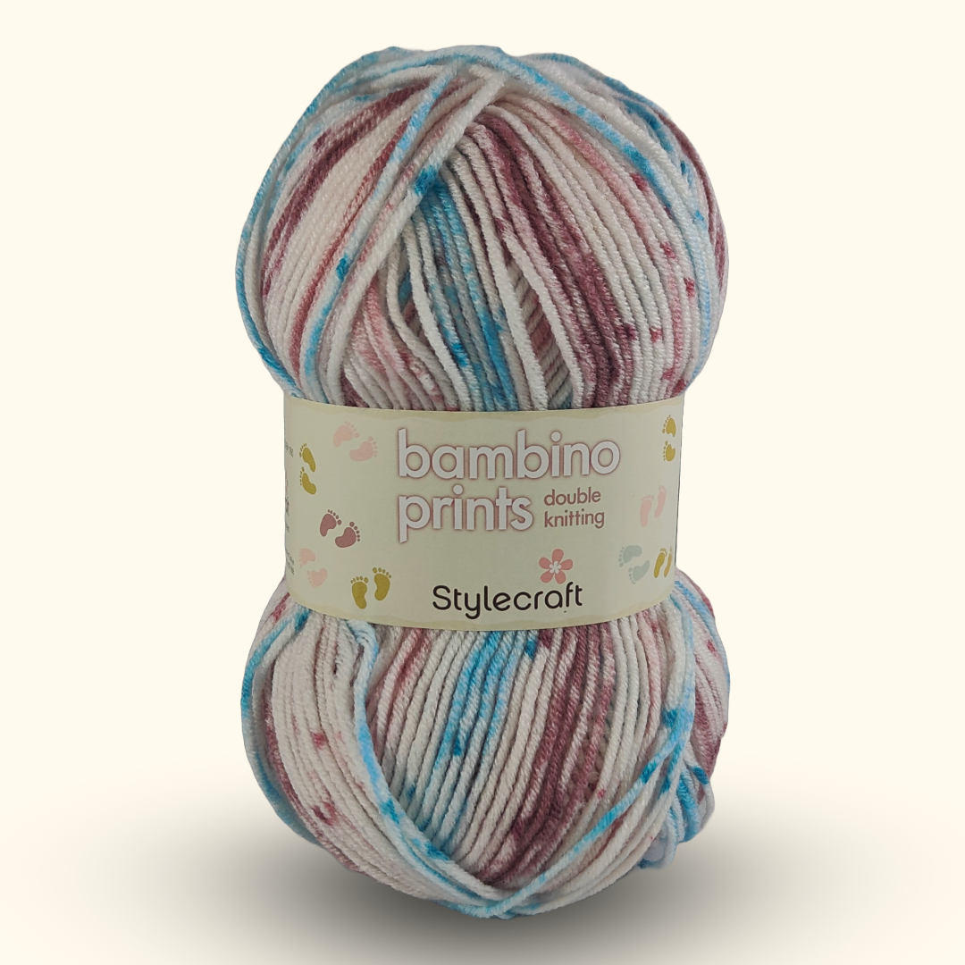 BAMBINO PRINTS DK - 100g - More colours available