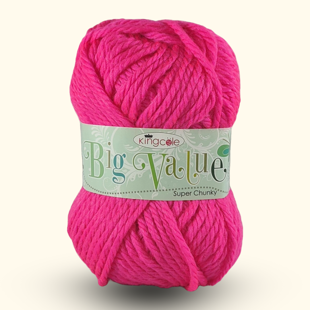 BIG VALUE SUPER CHUNKY 100g - More Colours Available