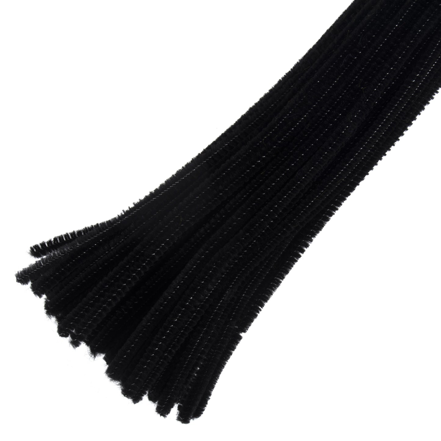 Chenilles (Pipe Cleaners) 30cm x 6mm - Pack 0f 30 - BLACK