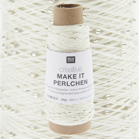 Creative Make It Perlchen  25g - Knit In Crystal Beaded Thread -  More Colours Available