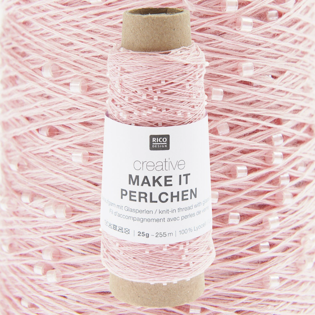 Creative Make It Perlchen  25g - Knit In Crystal Beaded Thread -  More Colours Available