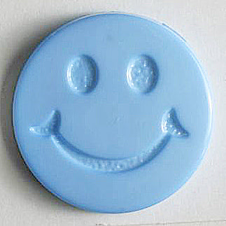 Button with Shank - 15mm - Smiley Face - 3 Colours Available