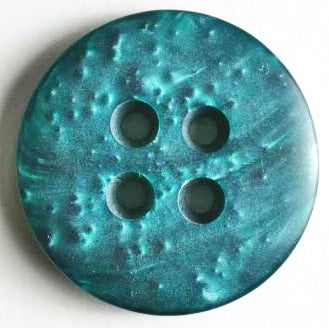4 Hole Marble Effect Button - 20mm - Green