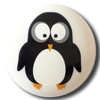 Button with Shank - 15mm - Penguin