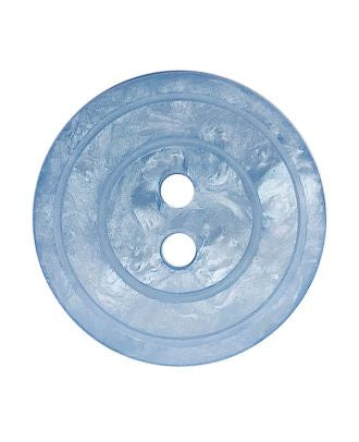 2 Hole Button - 18mm - Pearl effect Light Blue