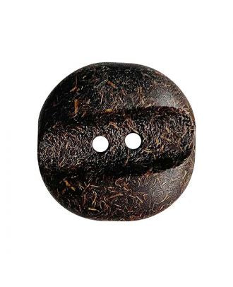 2 Hole Coconut Button - 23mm - Brown