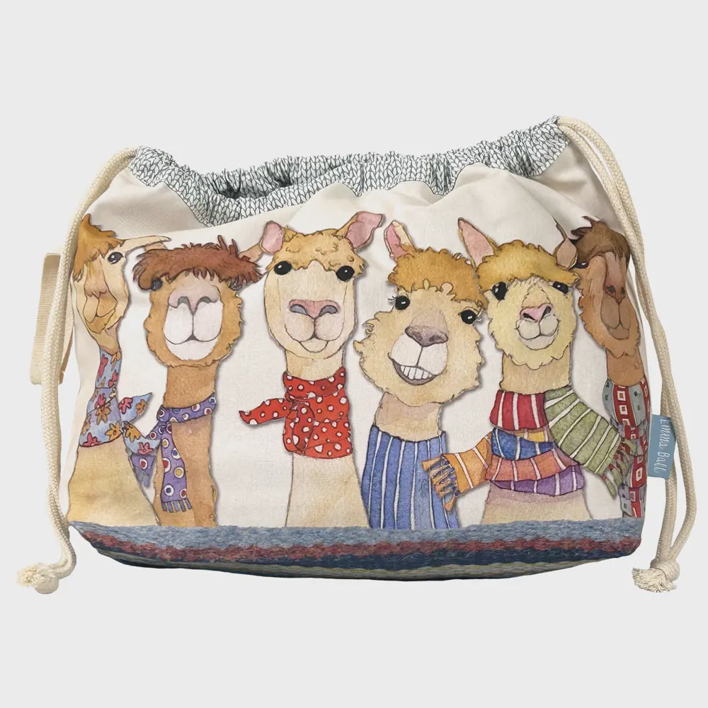 HAPPY ALPACAS  - Drawstring Bag