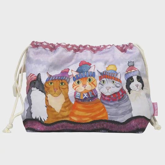 CATS IN HATS - Drawstring Bag