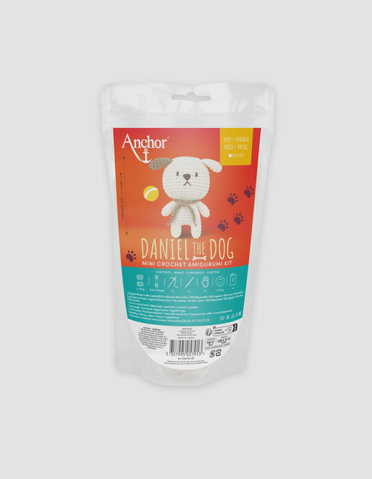 Mini Amigurumi Crochet Kit - DANIEL THE DOG