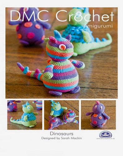 Crochet Pattern - Dinosaurs - DMC Petra 3 Crochet Cotton