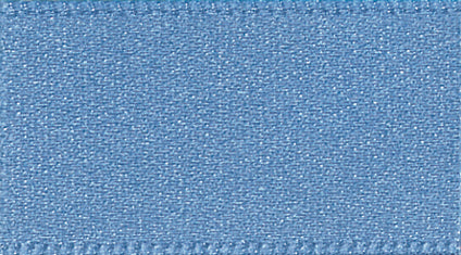Double Faced Polyester Satin Ribbon 15mm - Dusky Blue Col 61