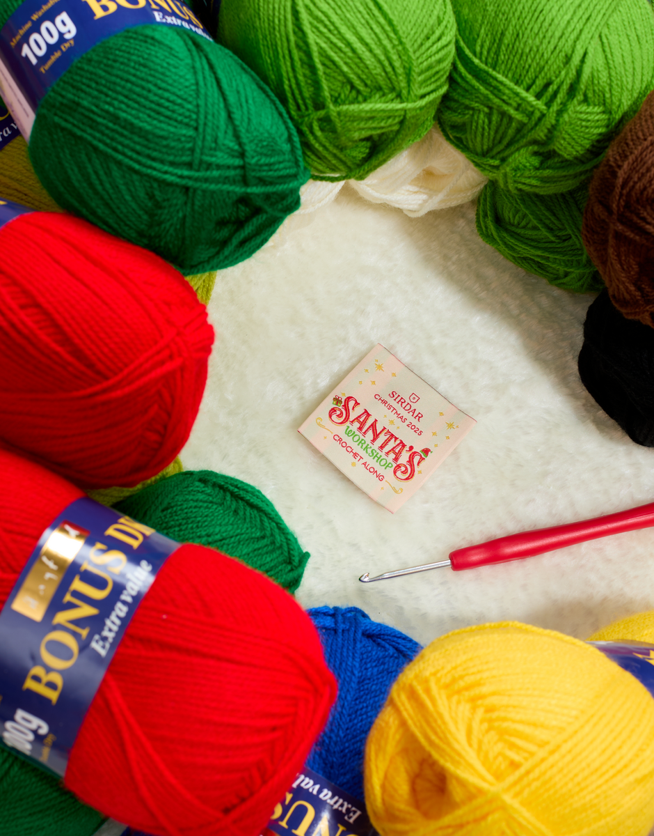 Sirdar Christmas Crochet Along 2025 - Santa's Workshop Blanket