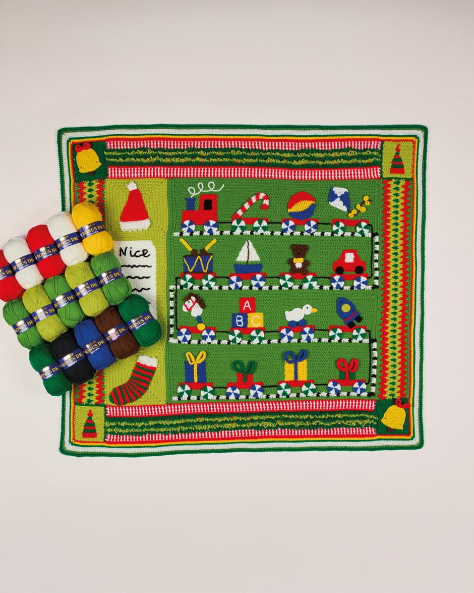 Sirdar Christmas Crochet Along 2025 - Santa's Workshop Blanket