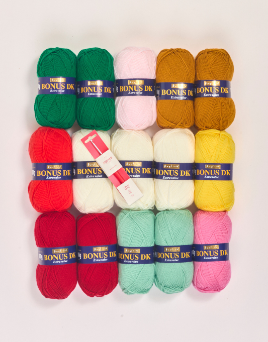 Christmas Crochet Along - Gingerbread Blanket - 15 Ball Kit