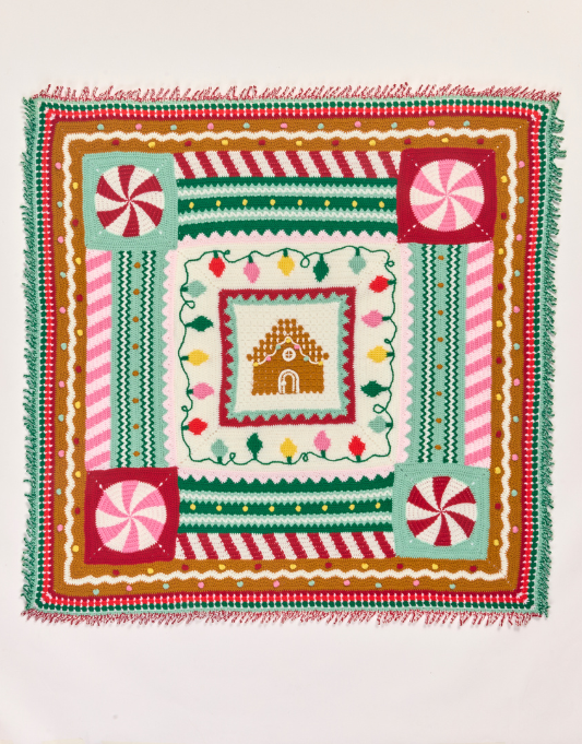 Christmas Crochet Along - Gingerbread Blanket - 15 Ball Kit