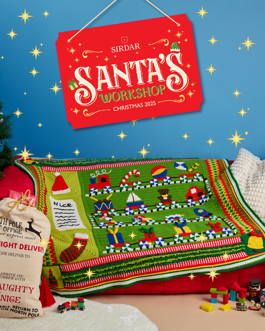 Sirdar Christmas Crochet Along 2025 - Santa's Workshop Blanket
