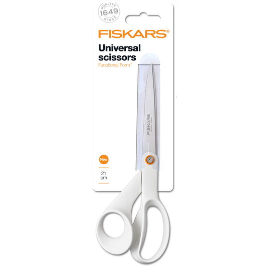 Universal Scissors- Functional Form - Whte - 21cm (8.25")