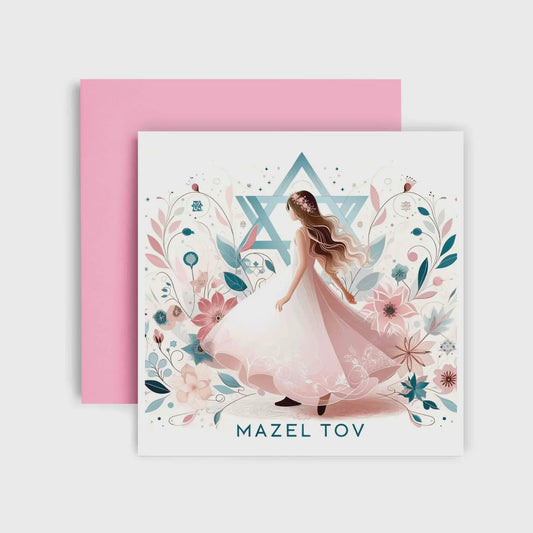 Mazel Tov - Bat Mitzvah Card