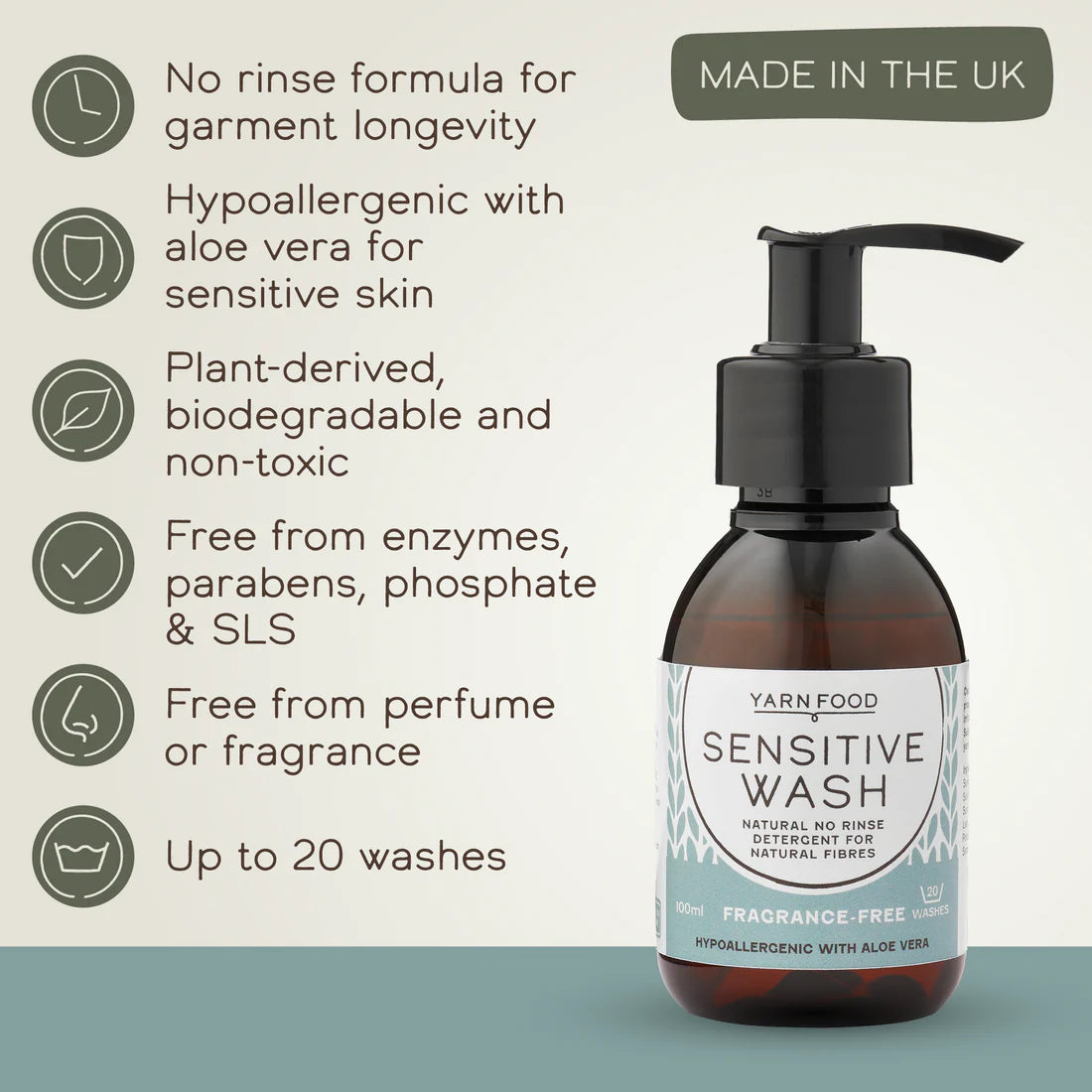Sensitive Wash Mini - 100ml - Fragrance Free