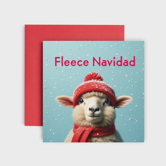 Fleece Navidad - Sheep - Christmas Card